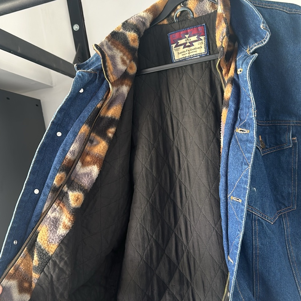 Santa Fe Outback Denim Company Zip Button Jacket - Picture 4 of 4